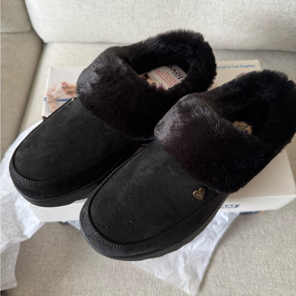 Skechers BOBS Cozy Chill Vegan Faux Fur Lined Slippers, Sz 7 NWT/NIB - Picture 6 of 12
